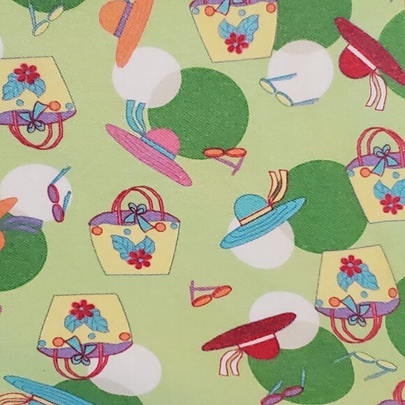 Vintage C.J Banks Novelty Print Golf Top L/XL Sunhats Bags Sunglasses Preppy Y2K - Picture 3 of 12